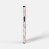 Coque iPhone 12 Mini Fond floral vintage (Côté droit)