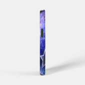 Coque iPhone 12 Mini Fond spatial avec étoiles (Côté droit)