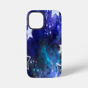 Coque iPhone 12 Mini Fond spatial avec étoiles