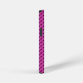 Coque iPhone 12 Mini Fuchsia Ranunculus - Design Floral moderne (Côté droit)