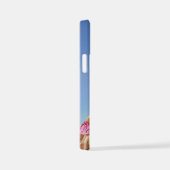 Coque iPhone 12 Mini Giraffe en casquette rose étincelant (Côté droit)