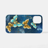 Coque iPhone 12 Mini Golden butterflies (Verso Horizontal)