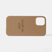 Coque iPhone 12 Mini Guillemets Motivation GYM Et Brown léger (Verso Horizontal)