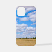 Coque iPhone 12 Mini Harvested wheat fields (Verso)