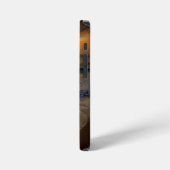 Coque iPhone 12 Mini Horizon d'Océan Doré (Côté gauche)