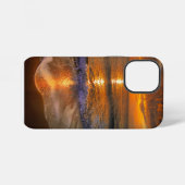 Coque iPhone 12 Mini Horizon d'Océan Doré (Verso Horizontal)