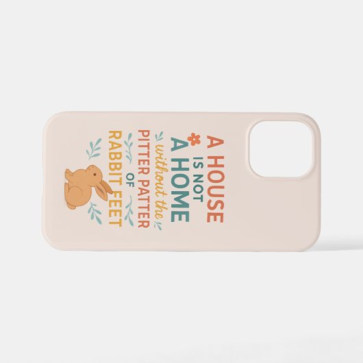 Coque iPhone 12 Mini house with rabbit feet (Verso Horizontal)