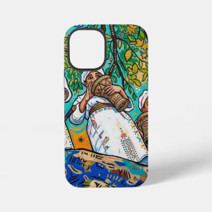 Coque iPhone 12 Mini Impression d'art folklorique amazigh Ahwash maroca