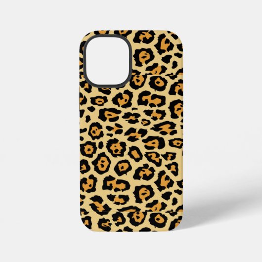 Coque iPhone 12 Mini Imprimé animalier léopard (Verso)