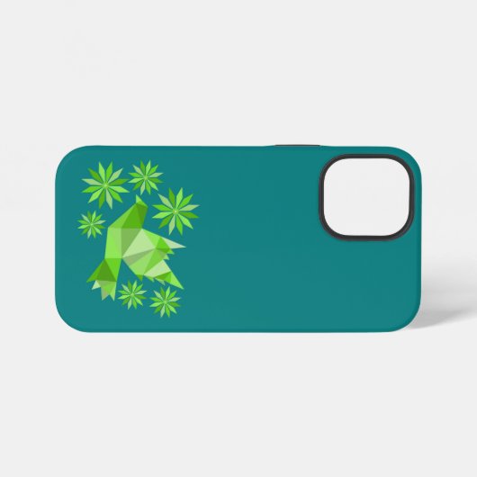 COQUE iPhone 12 MINI INSÉPARABLE AVEC DON DE FLEURS JOUR SPÉCIAL, ANNIV (Verso Horizontal)