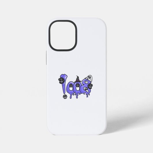 Coque iPhone 12 Mini iPhone avec un étui transparent design "BOO!" (Verso)