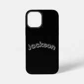 Coque iPhone 12 Mini Jackson Boys Name, (Verso)