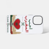Coque iPhone 12 Mini J'aime le Maroc (Verso Horizontal)