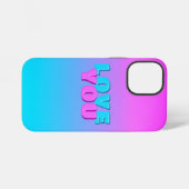 Coque iPhone 12 Mini je t'aime (Verso Horizontal)