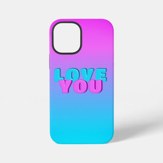 Coque iPhone 12 Mini je t'aime (Verso)
