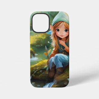 Coque iPhone 12 Mini Joli petit elfe dans la rivière