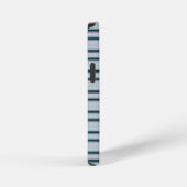 Coque iPhone 12 Mini Jolies rayures bleu gris (Côté droit)