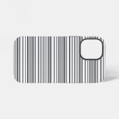 Coque iPhone 12 Mini Jolies rayures noires et blanches (Verso Horizontal)
