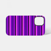 Coque iPhone 12 Mini Jolies rayures noires violettes chaudes (Verso Horizontal)