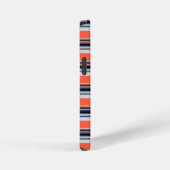 Coque iPhone 12 Mini Jolies rayures orange bleu (Côté droit)