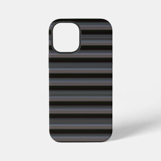 Coque iPhone 12 Mini Jolies rayures rétro modernes (Verso)