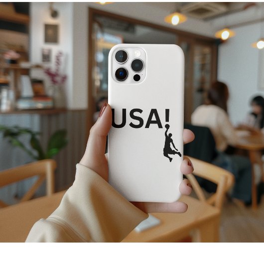 Coque iPhone 12 Mini joueur de basket-ball américain