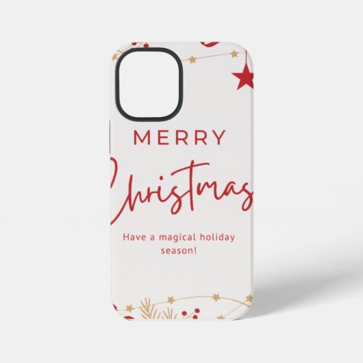 Coque iPhone 12 Mini Joyeux Noël (Verso)