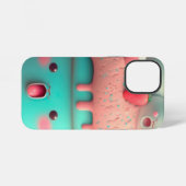 Coque iPhone 12 Mini Kawaii carnet de crème glacée rose (Verso Horizontal)