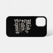 Coque iPhone 12 Mini La chute du masque de l'humanité (Verso Horizontal)