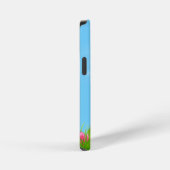 Coque iPhone 12 Mini Lapin dans les tulipes (Côté droit)