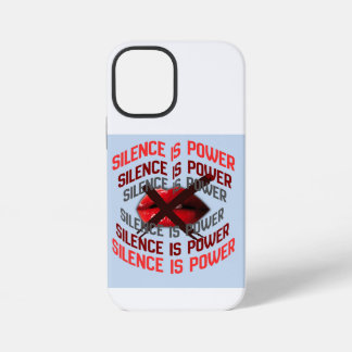 Coque iPhone 12 Mini Le silence est un pouvoir Typographie audacieuse A