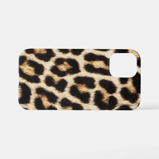 Coque iPhone 12 Mini Léopard iPhone 12 MiniSlim Coque, brillant (Verso Horizontal)