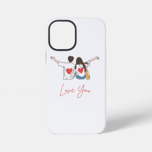 Coque iPhone 12 Mini ❤️ Love You Forever - Étuis sur mesure pour iPhone