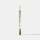 Coque iPhone 12 Mini Lumière transparente avec étoiles or (Côté gauche)