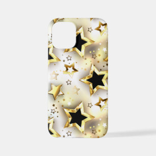 Coque iPhone 12 Mini Lumière transparente avec étoiles or