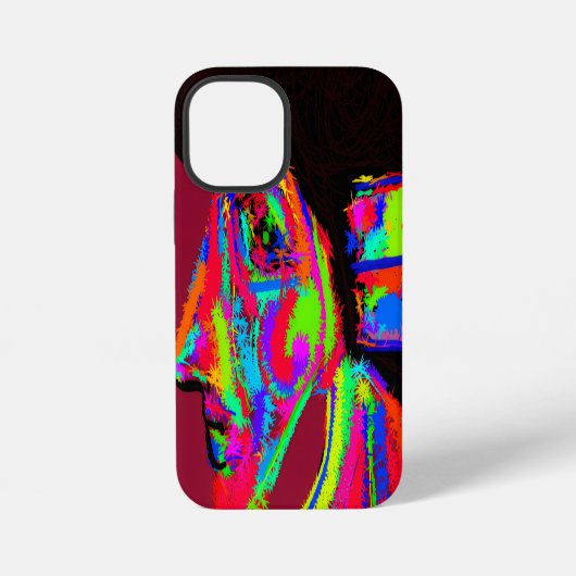 Coque iPhone 12 Mini Luna Louve-Femme (Verso)