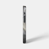 Coque iPhone 12 Mini Marbre Abstrait noir et or (Côté gauche)