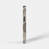 Coque iPhone 12 Mini Marbre blanc or fissuré moderne (Côté droit)