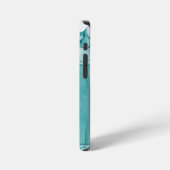 Coque iPhone 12 Mini Marbre bleu clair motif élégant moderne (Côté gauche)