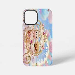 Coque iPhone 12 Mini Mariage de chiot mignon Carrosse de conte de fées