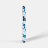 Coque iPhone 12 Mini Marlin Bleu Jaillissant de l'Océan (Côté droit)