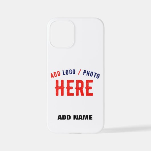 COQUE iPhone 12 MINI MARQUE BLANCHE MODERNE ET PERSONNALISABLE VÉRIFIÉE (Verso)