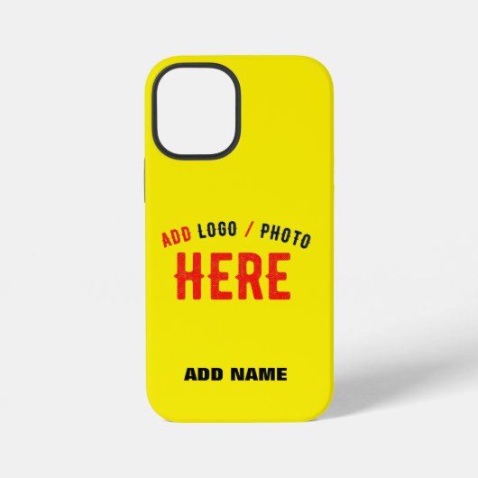 COQUE iPhone 12 MINI MARQUE VÉRIFIÉE JAUNE CLAIR ET MODERNE (Verso)