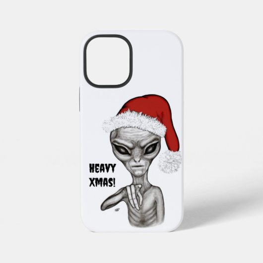 Coque iPhone 12 Mini Mauvais Alien , Noël Lourd ! (Verso)