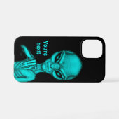 Coque iPhone 12 Mini Mauvais Alien, Tu es le prochain ! (Verso Horizontal)