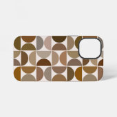Coque iPhone 12 Mini MCM Semi-cycles Browns+Cream Big Motif (Verso Horizontal)