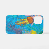 Coque iPhone 12 Mini méduse, océan, mer (Verso Horizontal)