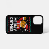 Coque iPhone 12 Mini Meowy Catmas (Verso Horizontal)