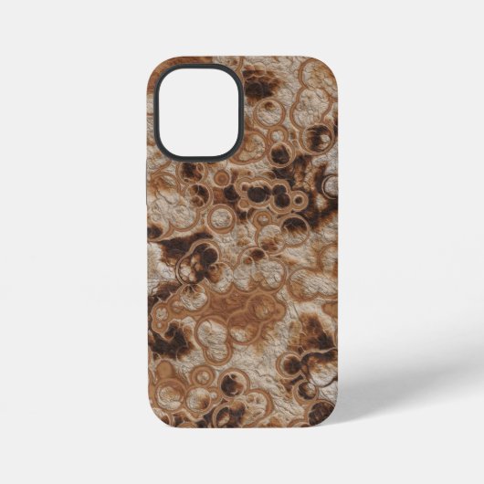 Coque iPhone 12 Mini Métal rouillé abstrait (Verso)
