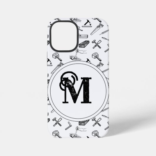 Coque iPhone 12 Mini Métier de charpentier (Verso)